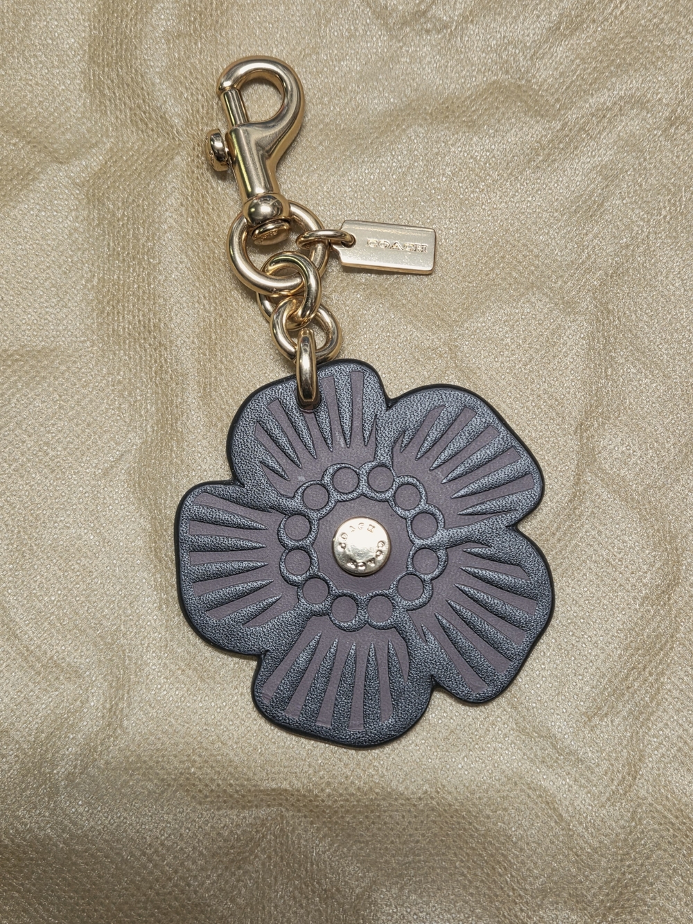 Coach Tea Flower Key Charm